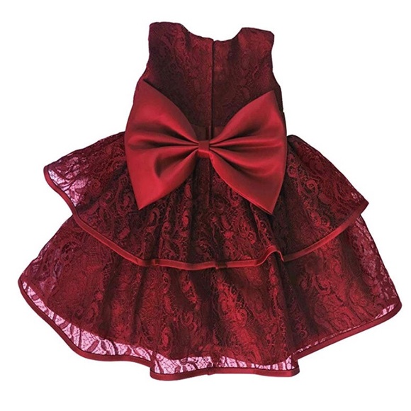 New Baby Girl’s Lace Party Dress - Picture 2 of 3